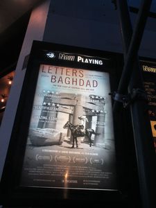 Letters From Baghdad poster at the Angelika Film Center